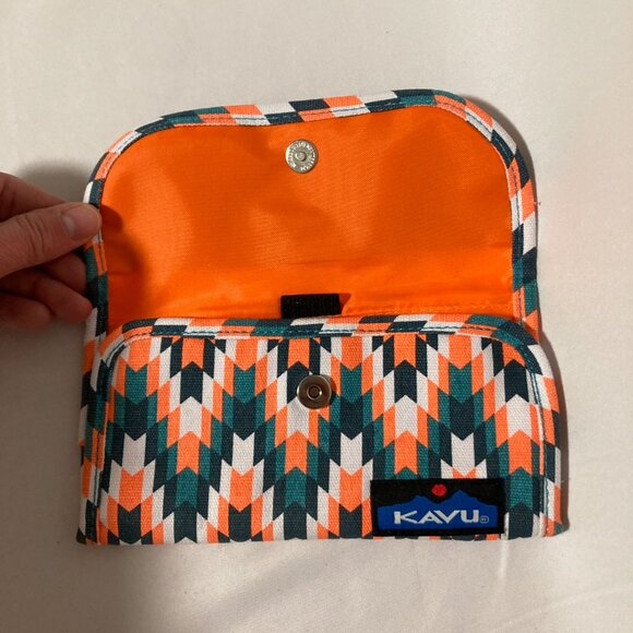 Kavu Big Spender 100% Cotton Canvas Tri-Fold Wallet - Picture 7 of 8